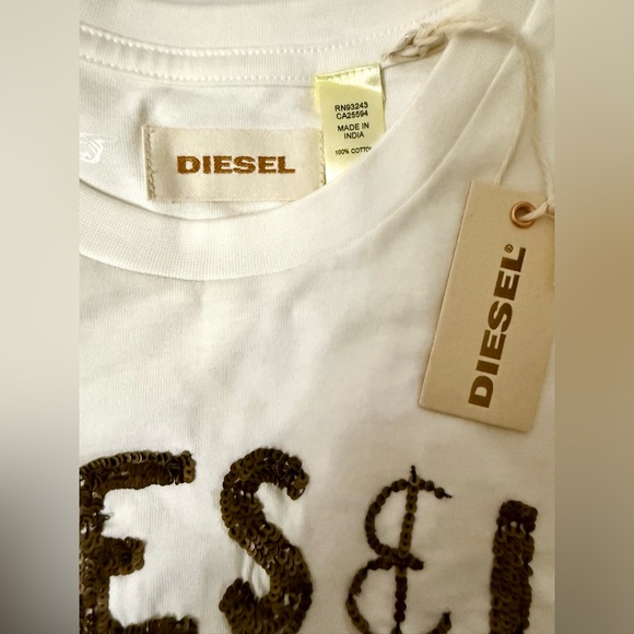 Diesel T-Gibson RS White T-Shirt NWT’s Sz L - Picture 3 of 3